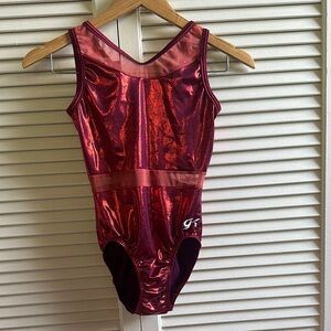 Shiny Red Gymnastics Leotard